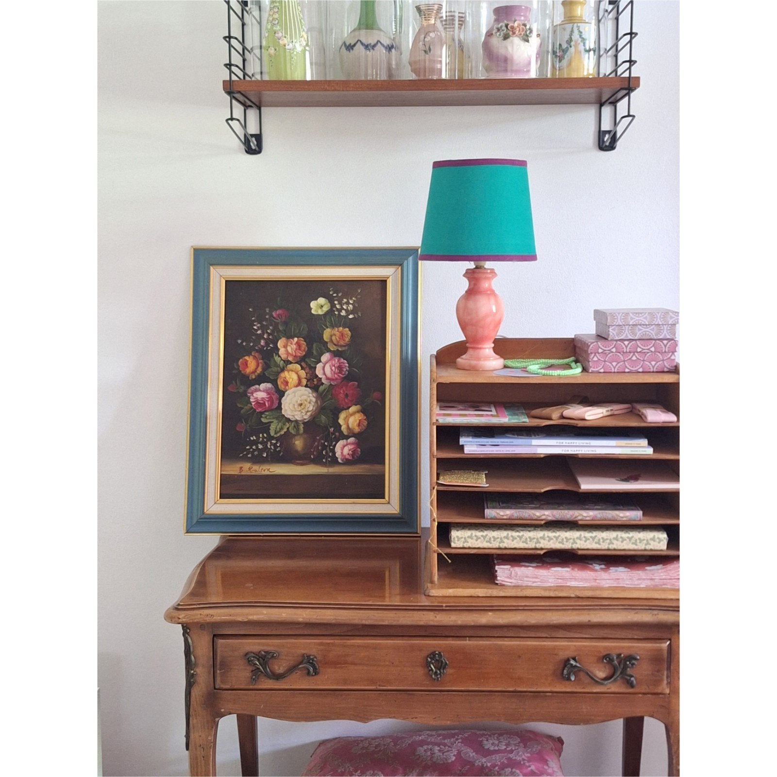 Stilleven bloemen schilderij, Ophalen of Verzenden, Overige typen