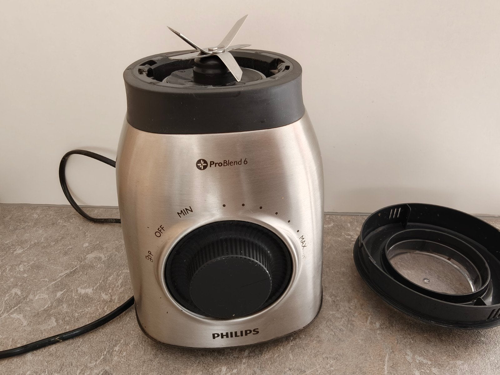 Philips HR3553 ProBlend 6 Blender (zonder beker), Ophalen of Verzenden, Gebruikt, Blender