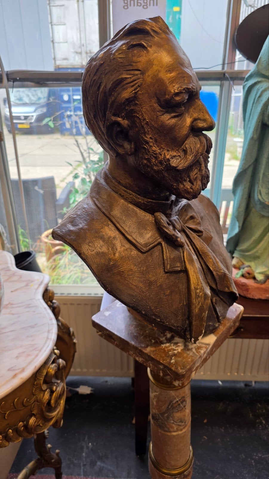 grote antieke markanten buste, Antiek en Kunst, Ophalen