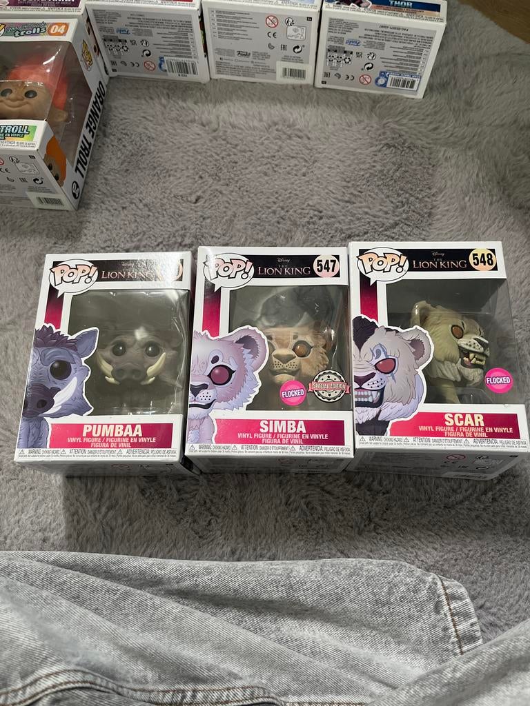 Funko Pop! Disney The Lion King: Pumbaa, Simba, Scar, Ophalen of Verzenden, Nieuw