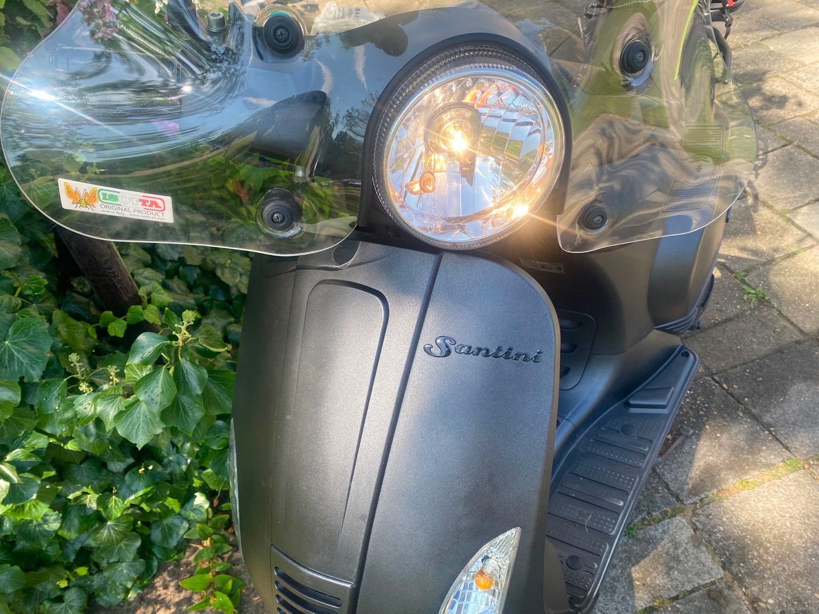 Santini Capri Scooter - Mat Zwart, Weinig kilometers, Fietsen en Brommers, Snorfietsen en Snorscooters, Ophalen, Gebruikt, Benzine