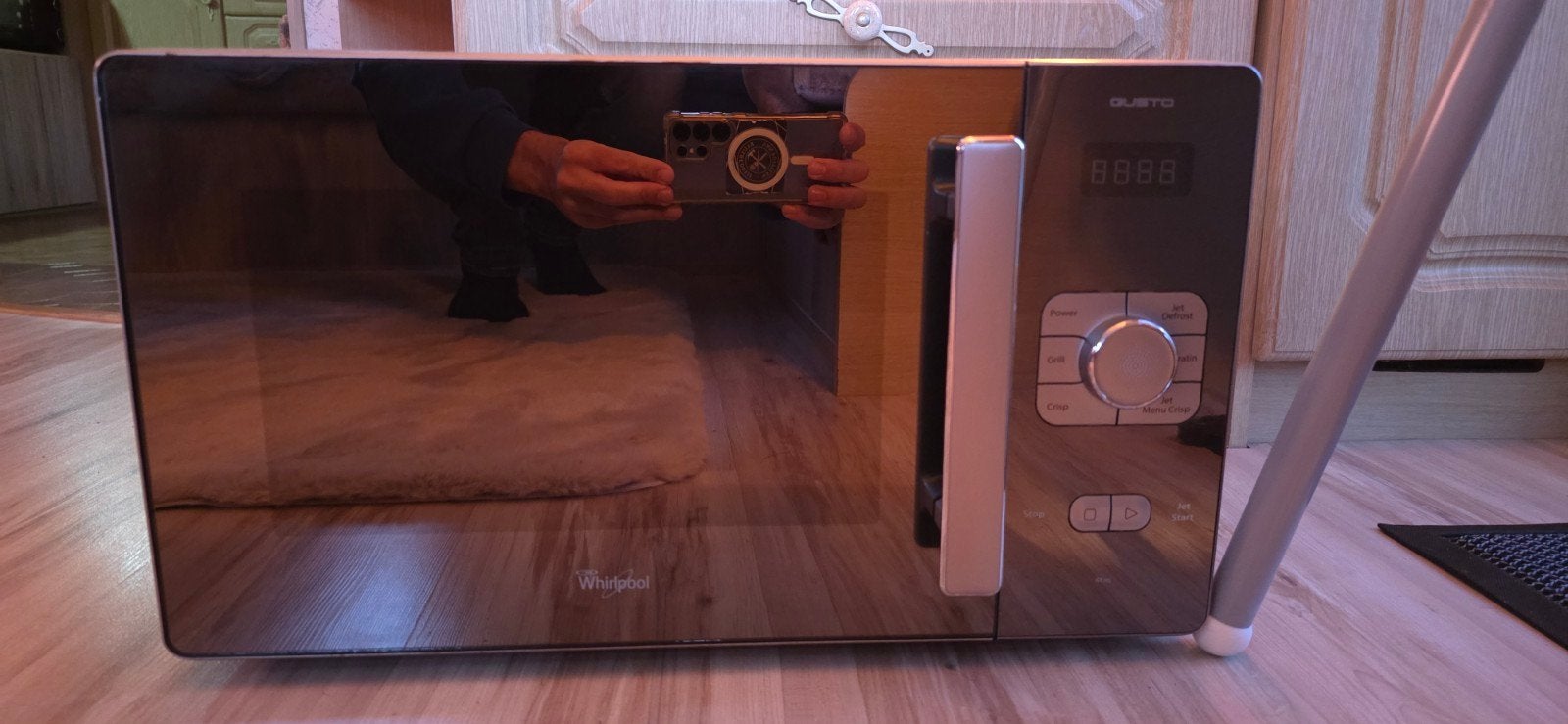 Whirlpool GT385/MIR Combimagnetron - Zo goed als nieuw, Ophalen, Combimagnetron, Zo goed als nieuw, Draaiplateau