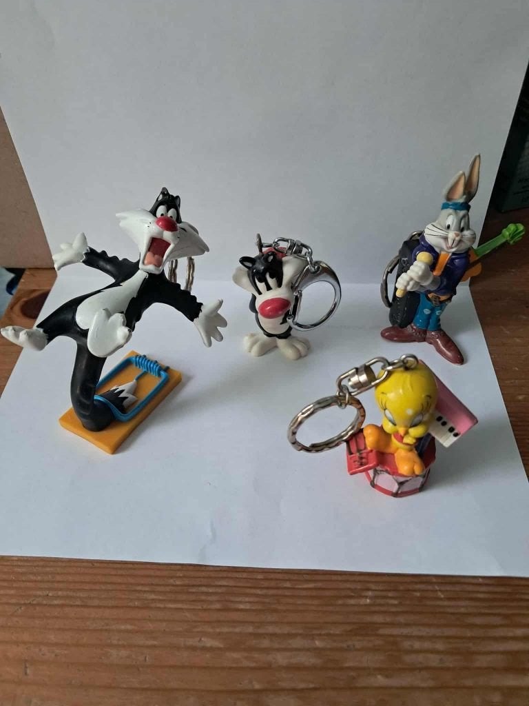 Div sleutelhangers van looney tunes, Verzamelen, Stripfiguren, Ophalen, Looney Tunes, Zo goed als nieuw, Beeldje of Figuurtje