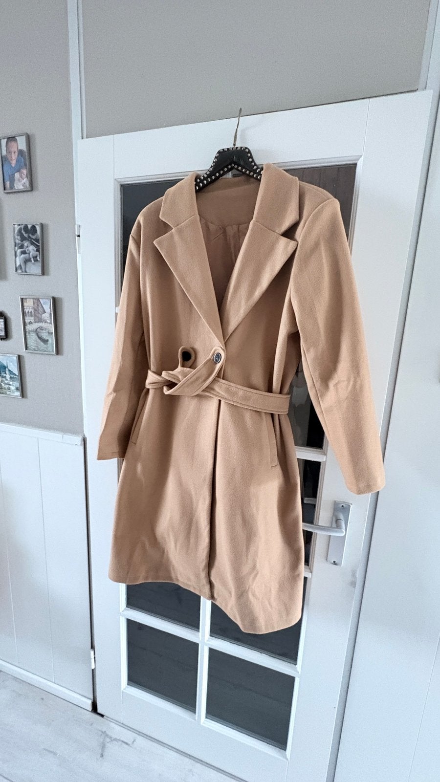 Camel/ caramelkleurige trenchcoat maat 46., Kleding | Dames, Ophalen of Verzenden, Nieuw, Maat 46/48 (XL) of groter, Beige