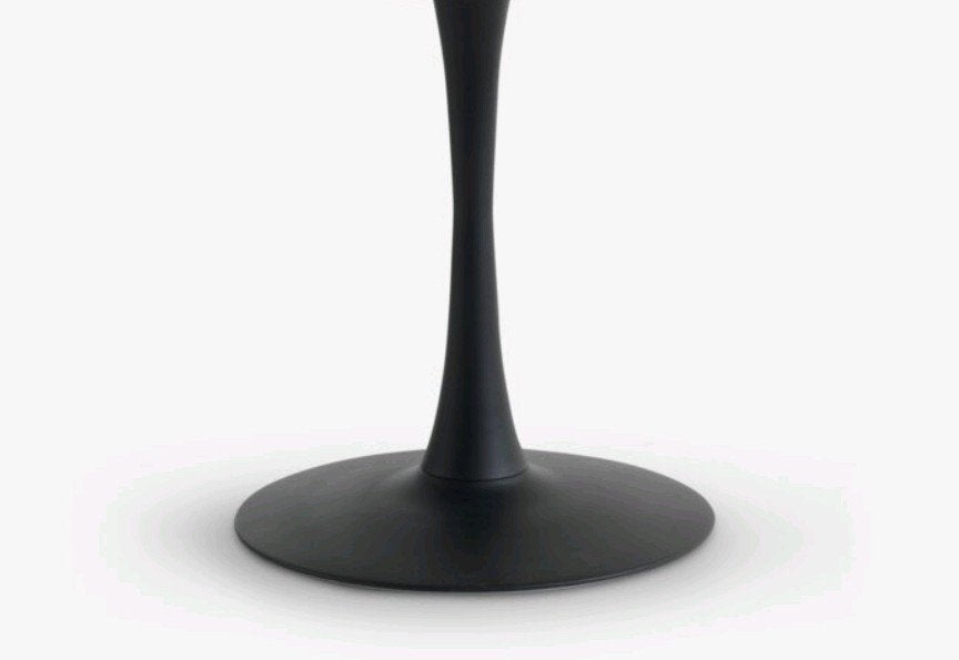 Zwarte tafelpoot, nieuw in doos, 50 tot 100 cm, Modern, Scandinavisch, Rond, Nieuw