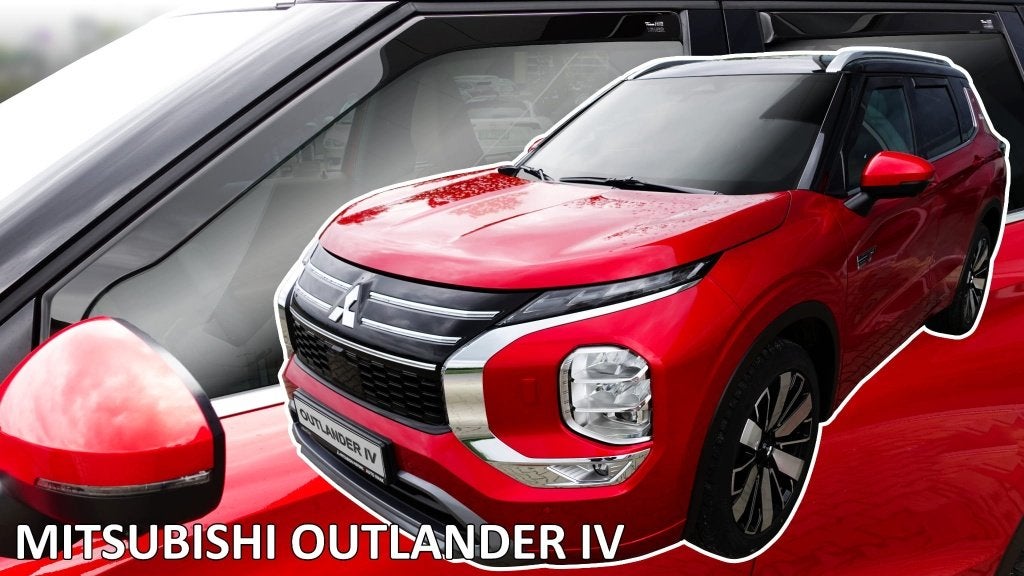 Zijwindschermen mitsubishi getinte raamspoiler oa PHEV, Ophalen of Verzenden, Nieuw