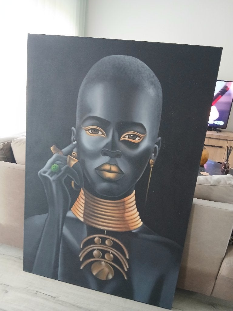 Canvas, Ophalen, Handgeschilderd, Portret