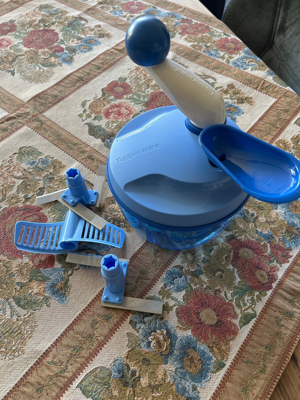 Tupperware SuperSonic Chopper Compact (Blauw), Gebruikt, Blauw, Overige typen, Ophalen of Verzenden