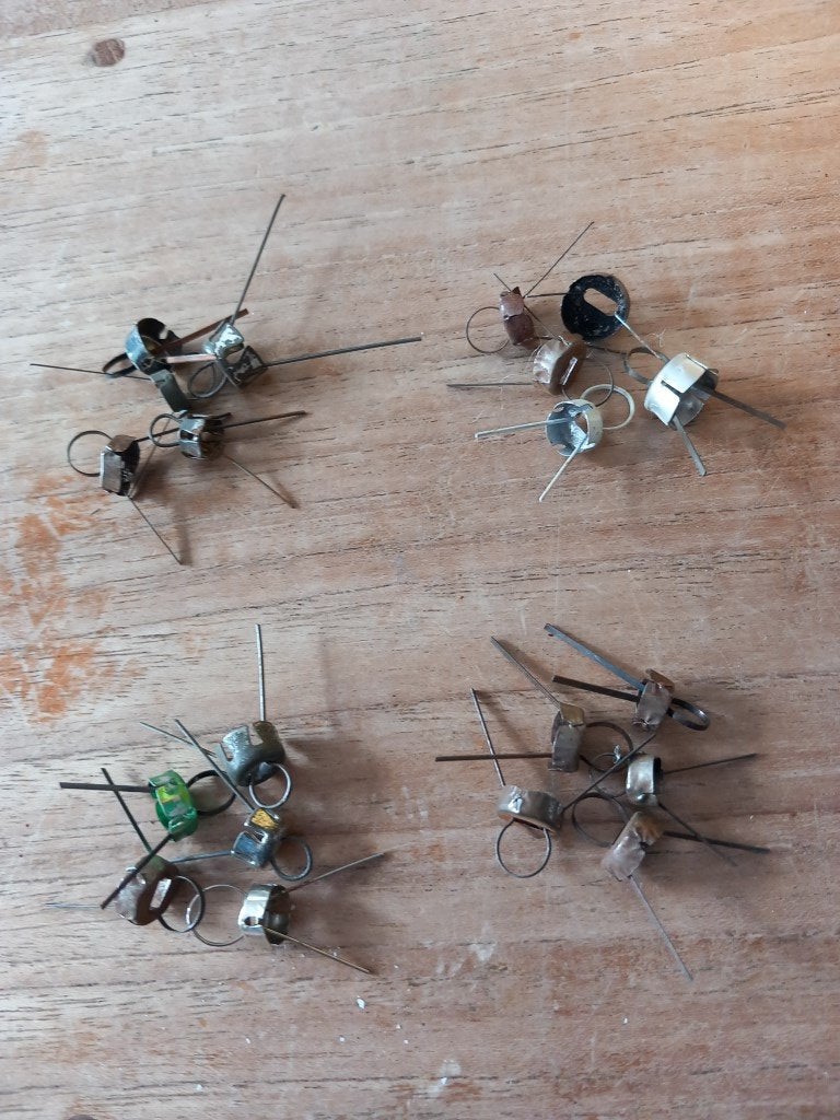 Vintage ophangoogjes voor kerstballen 03, Ophalen, Gebruikt