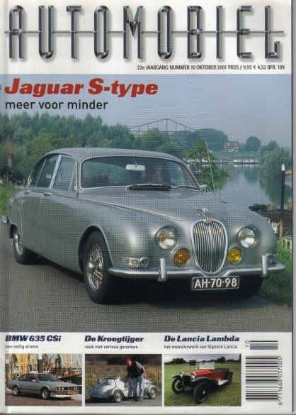 Automobiel 10 2001 : Messerschmitt - Jaguar S type - BMW 635, Ophalen of Verzenden, Gelezen, Algemeen
