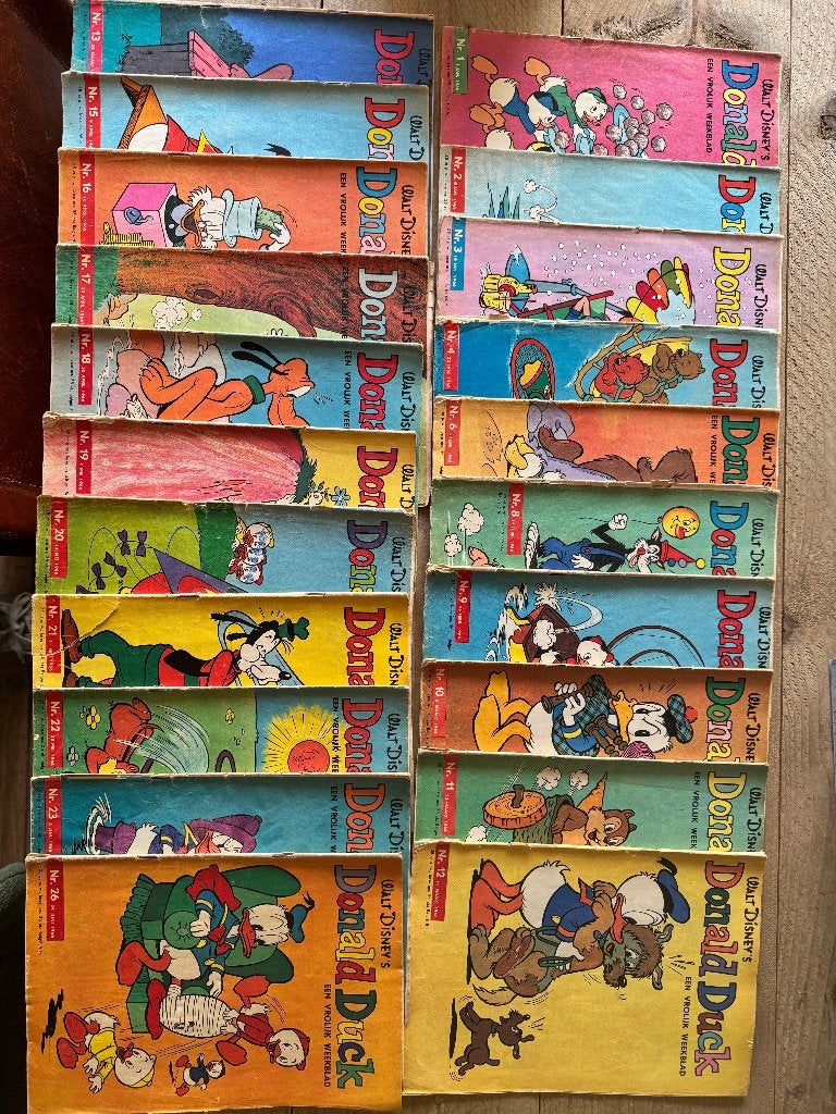 Donald Duck exemplaren uit 1966, Boeken, Stripboeken, Gelezen, Ophalen of Verzenden, Donald Duck, Meerdere stripboeken