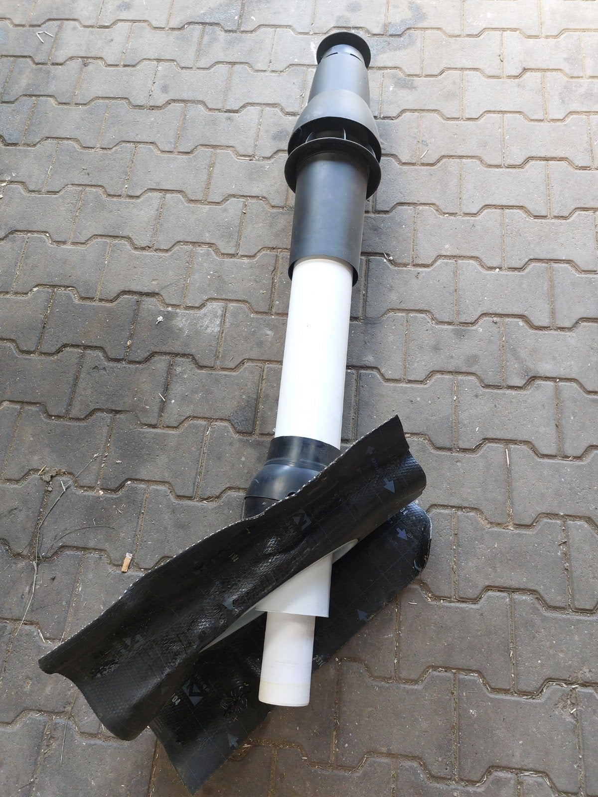 Rookgasafvoer en dakdoorvoer set, Ophalen, Pvc, Minder dan 2 meter, 80 mm of meer
