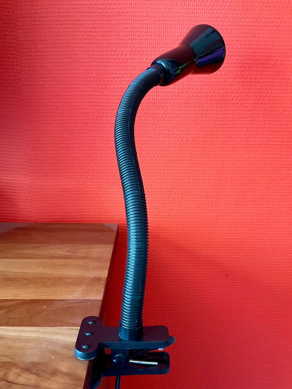Knijpspot flexibele steel zwart., Huis en Inrichting, Gebruikt, Overige merken, Meubelspot, Metaal