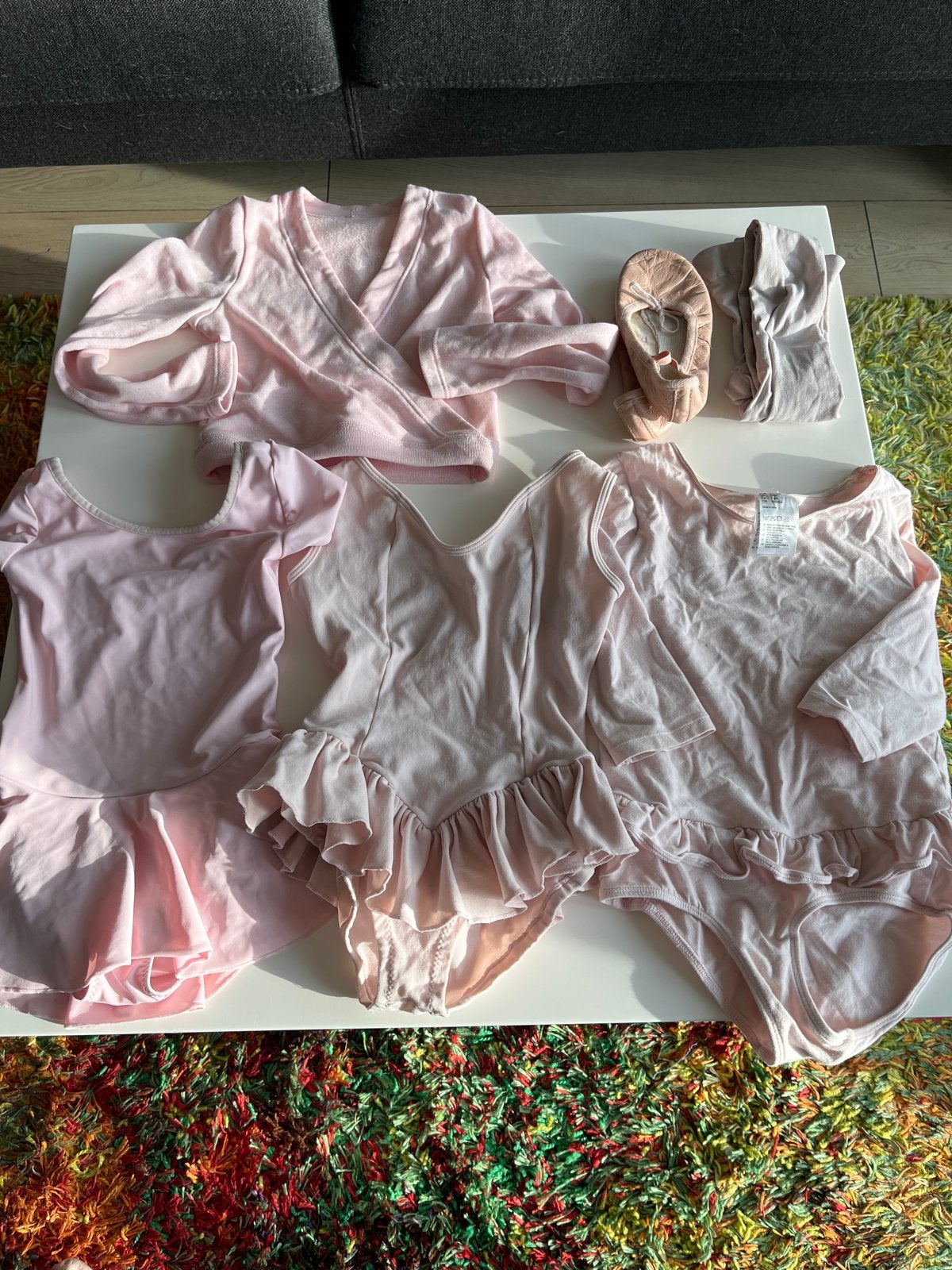 Complete balletset roze - maat 116-122, Sport en Fitness, Ophalen of Verzenden, Gebruikt, Kleding