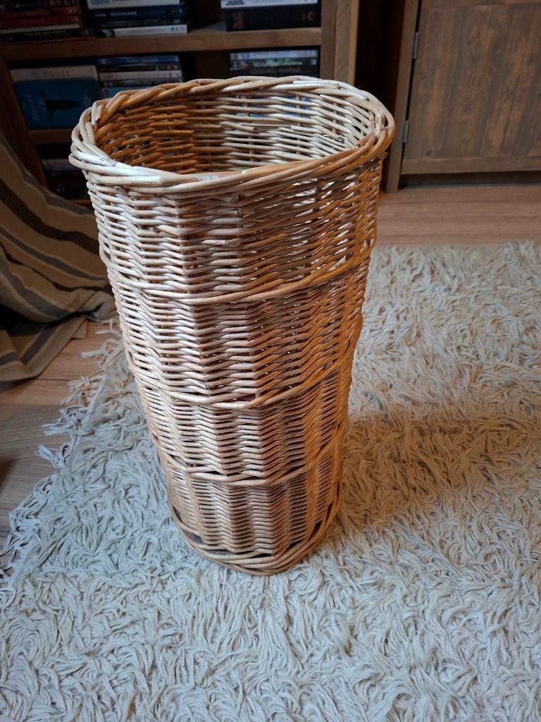 Zgan. Rotan Paraplubak/mand., Ophalen, Zo goed als nieuw, Riet