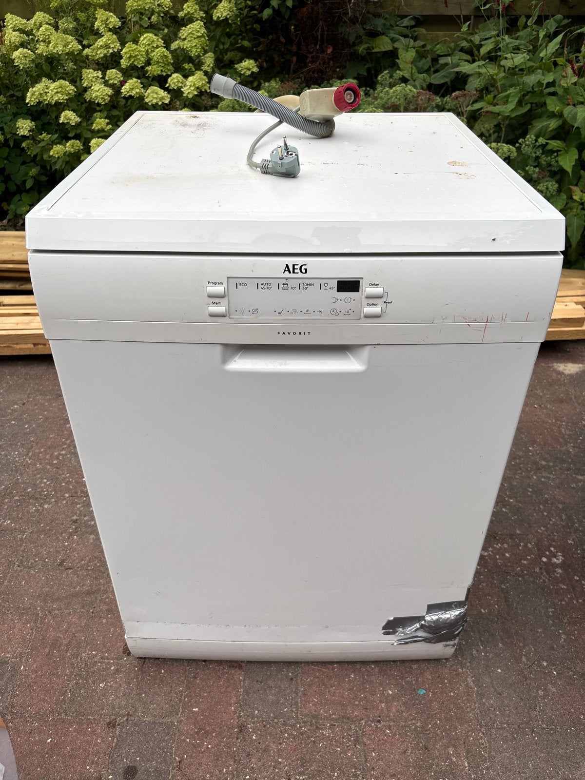 AEG Favorit FFB52610ZW Vrijstaande Vaatwasser, Ophalen, Gebruikt, 60 cm of meer, Eco programma