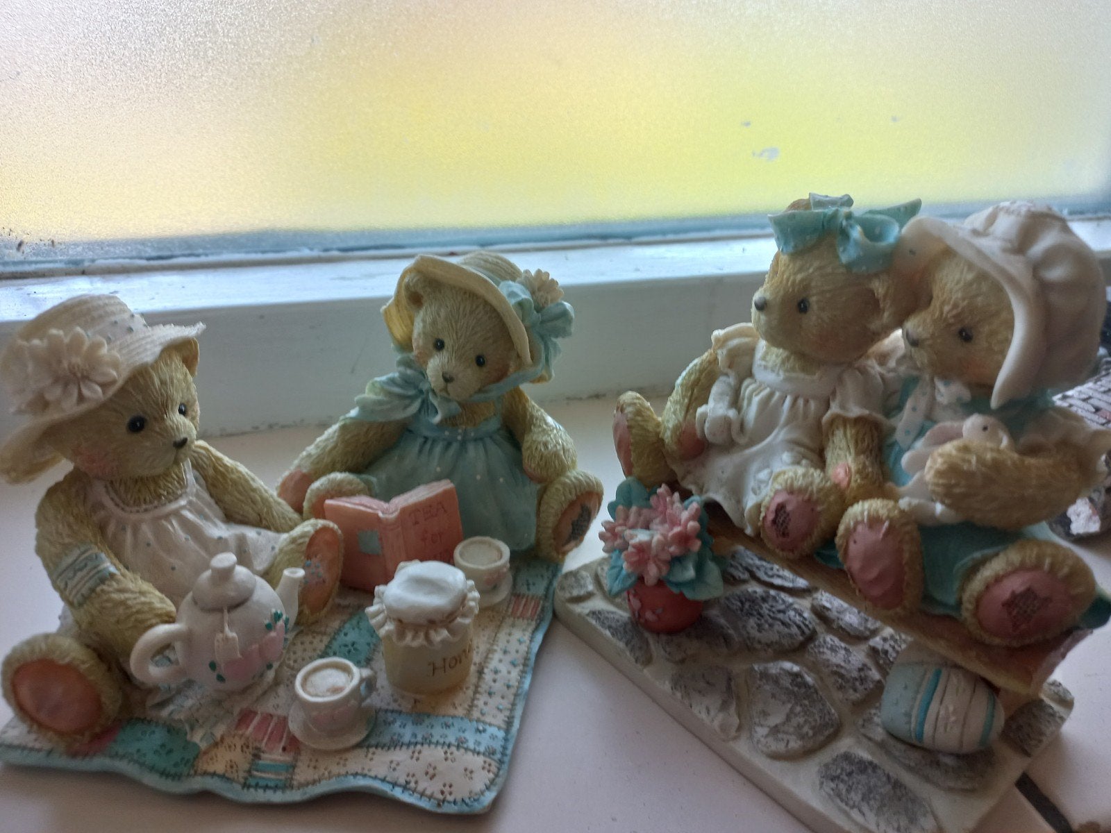Cherished Teddies Beeldjes - Freda & Tina, Tracie & Nicole, Verzamelen, Beren en Cherished Teddies, Ophalen of Verzenden, Gebruikt
