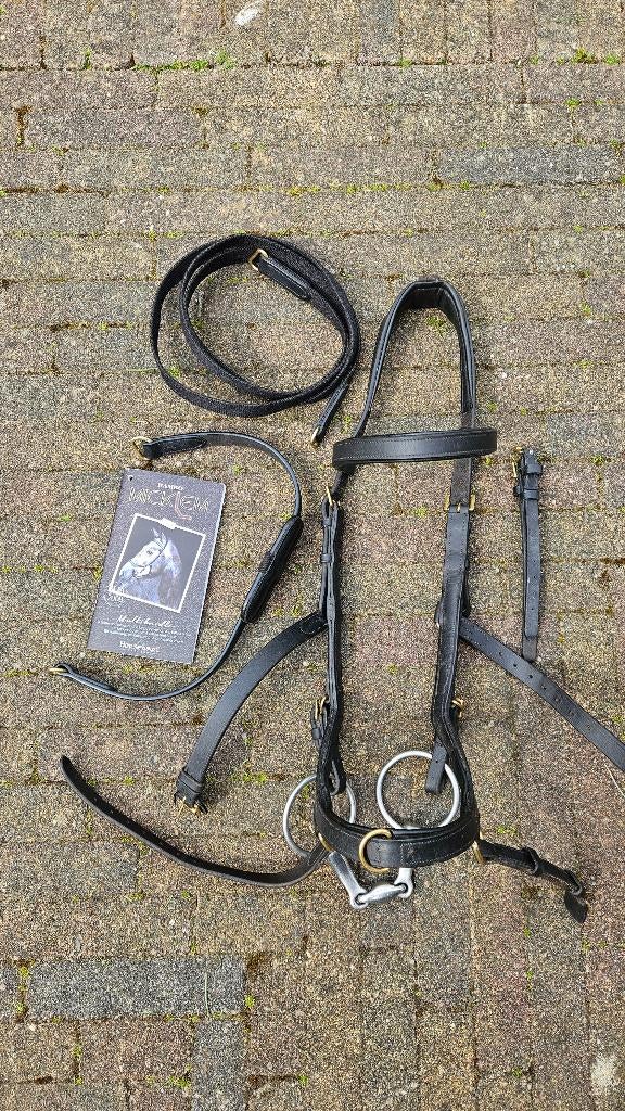 Rambo Micklem Hoofdstel | Als Nieuw | Standard | Zwart |, Dieren en Toebehoren, Paarden en Pony's | Hoofdstellen en Tuigage, Ophalen
