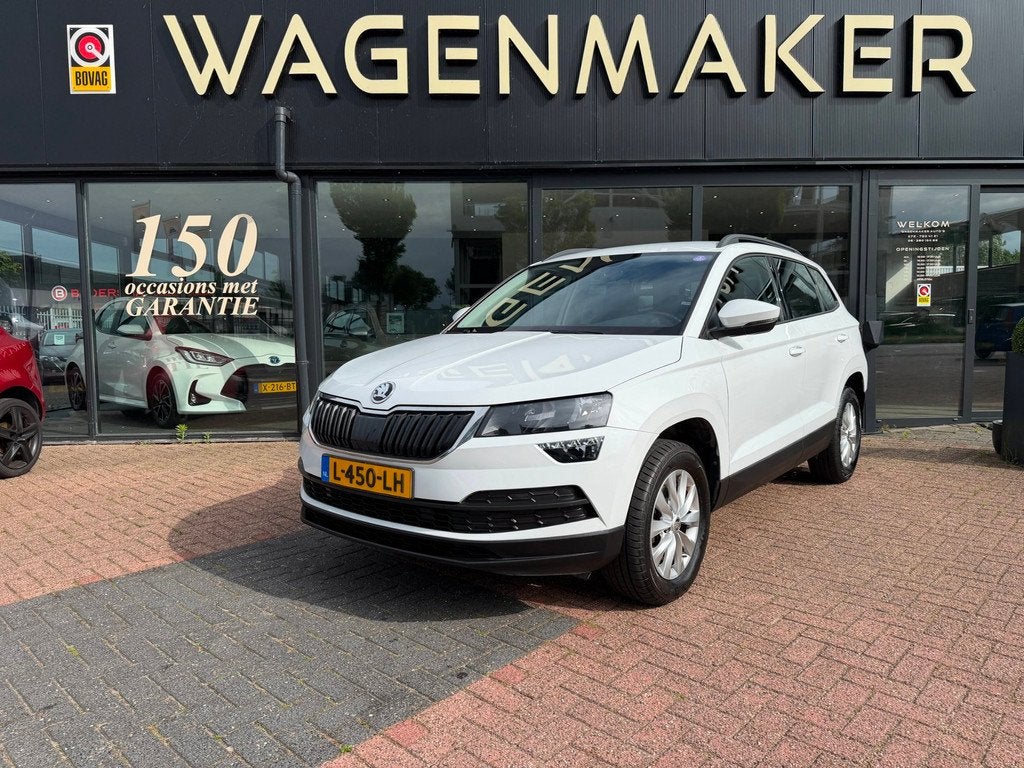 Skoda Karoq 1.5 TSI ACT Business Edition AUT|Nav|Cruise|Carp, 12 maanden, Stof, 4 cilinders, Wit