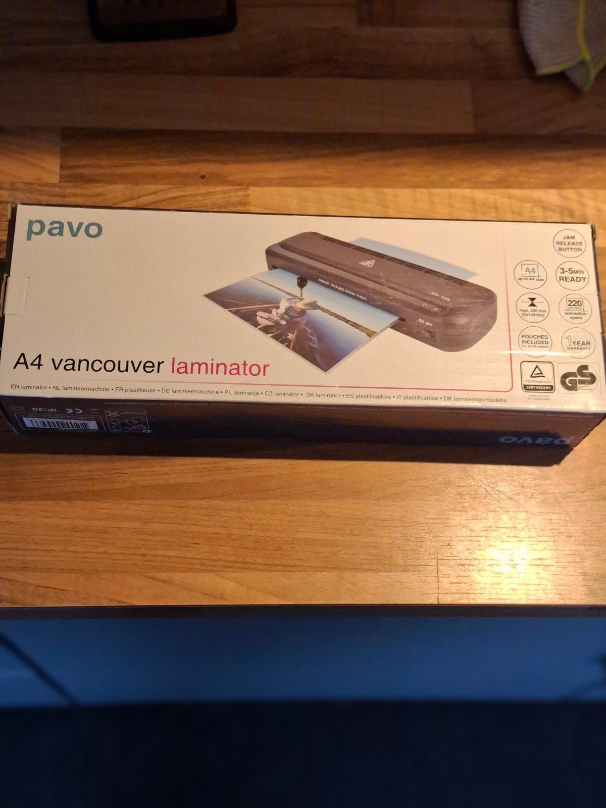 Pavo A4 Vancouver Laminator - Nieuw in doos, Ophalen of Verzenden