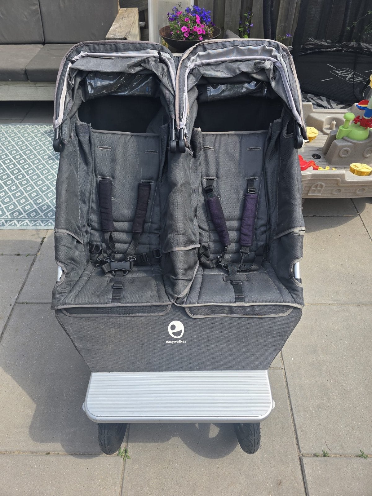 Easywalker Duo Buggy - Tweelingwagen met Luchtbanden, Gebruikt, Duowagen, Ophalen, Kinderwagen