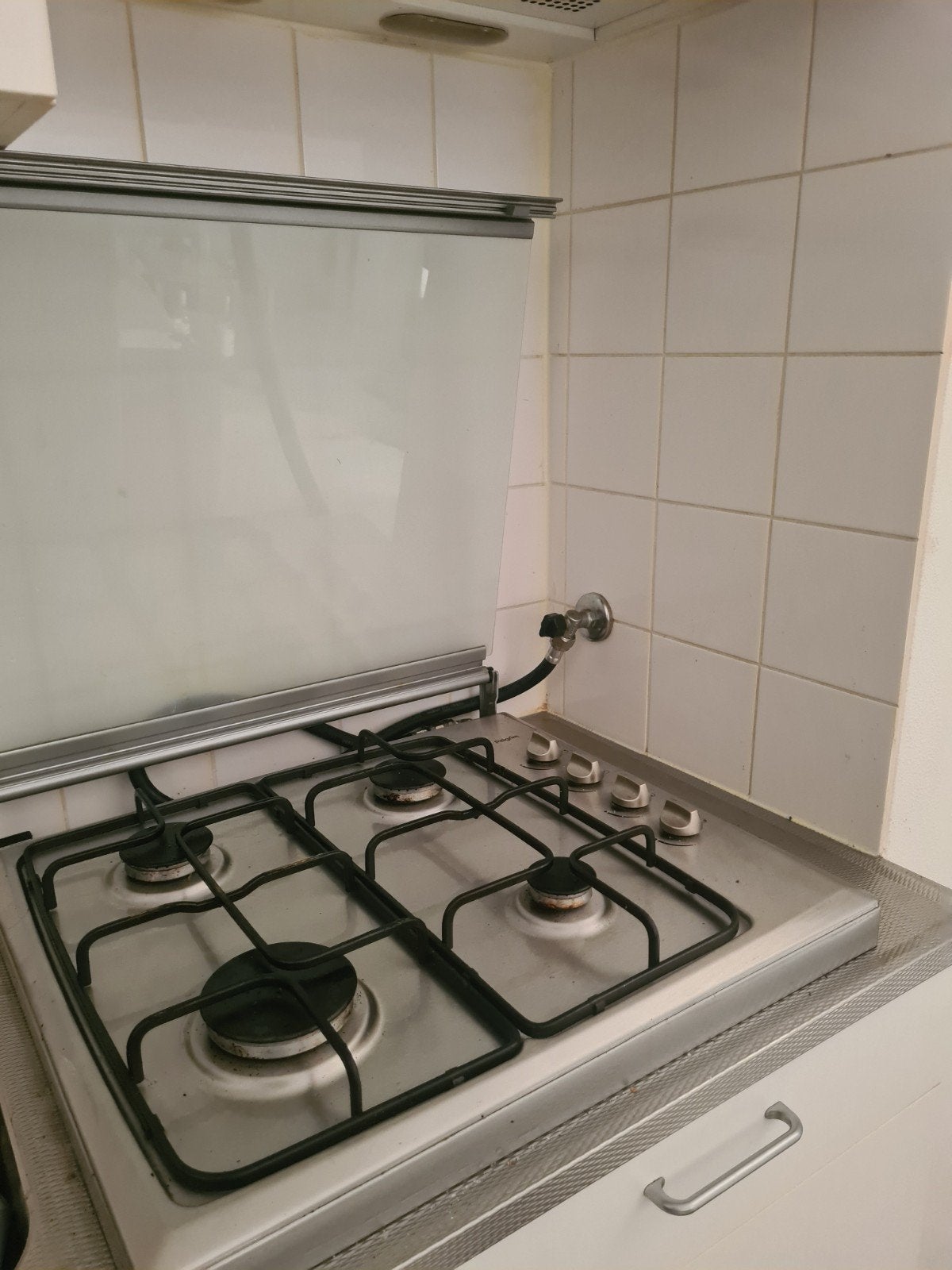 Pelgrim Elektronisch Gasfornuis met Slang, Witgoed en Apparatuur, Fornuizen, Gebruikt, 60 cm of meer, Gas, Vrijstaand