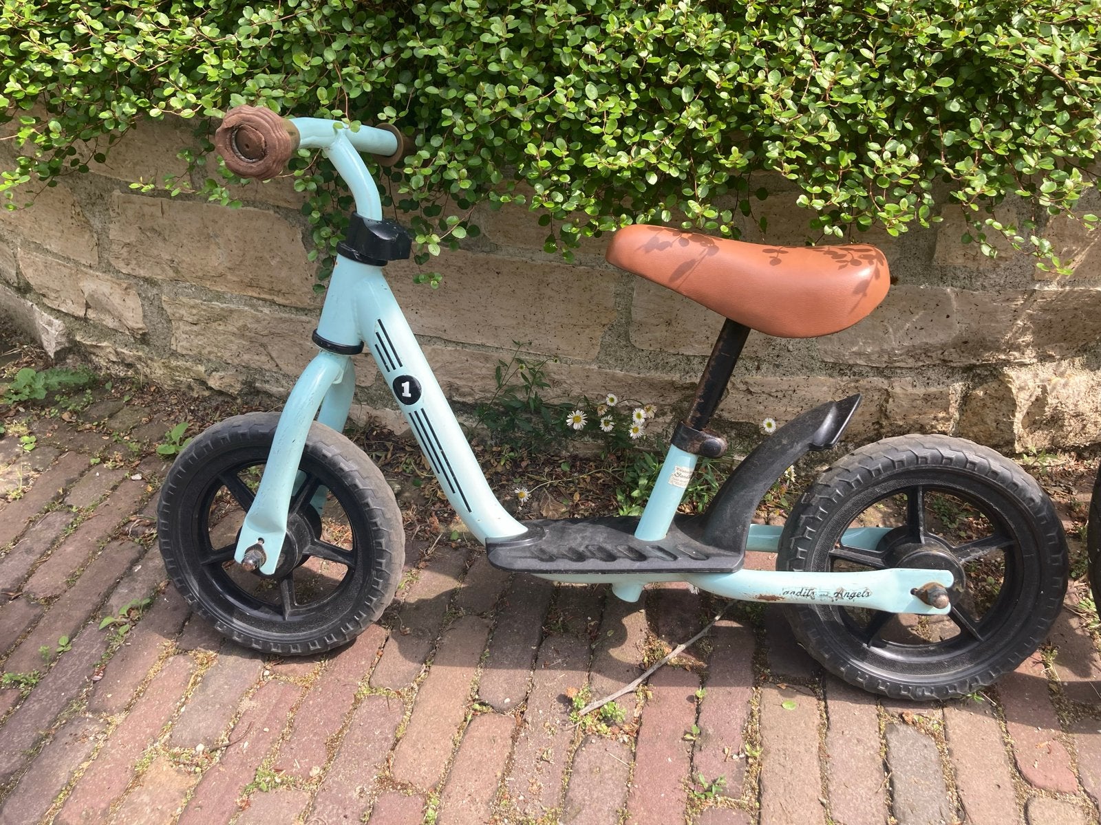 Bandits and Angels loopfiets, mintgroen, Fietsen en Brommers, Fietsen | Kinderfietsjes, Ophalen, Gebruikt, Minder dan 16 inch