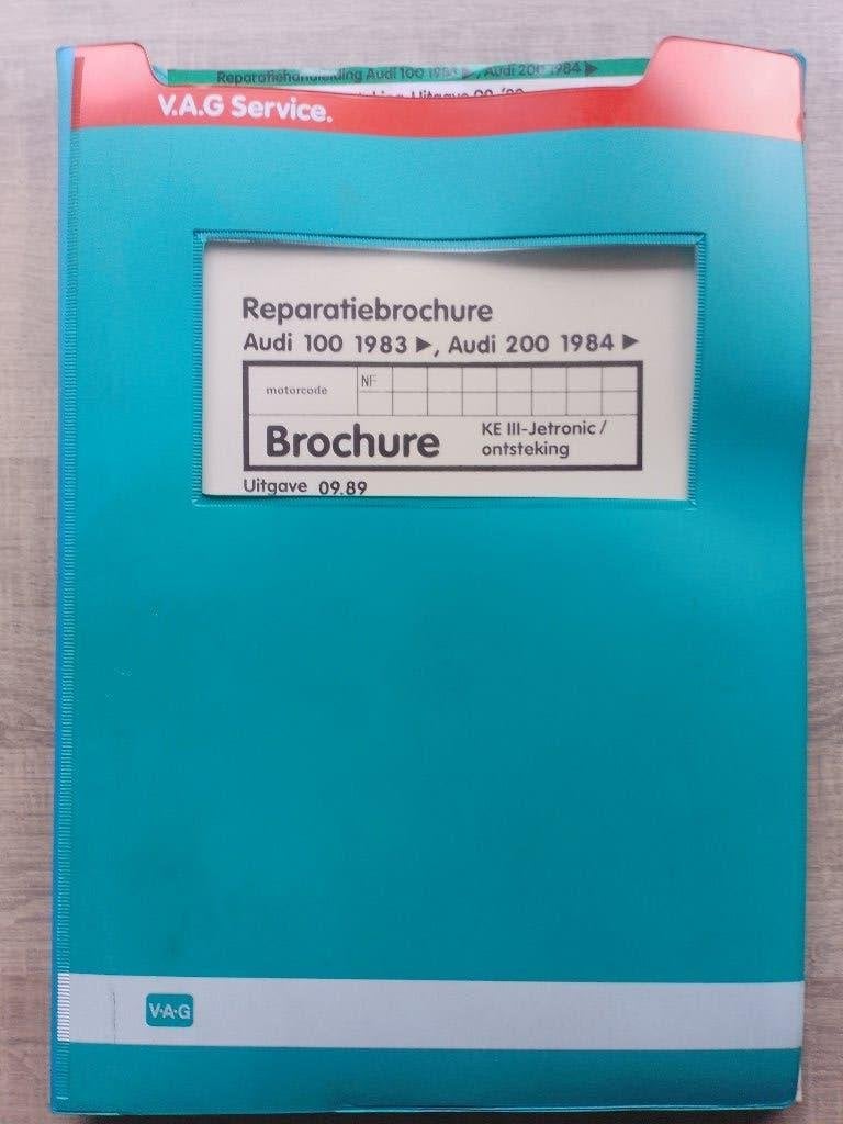Audi 100 C3 dealer werkplaatsboek KE III-Jetronic NF, Ophalen of Verzenden, Gelezen, Audi