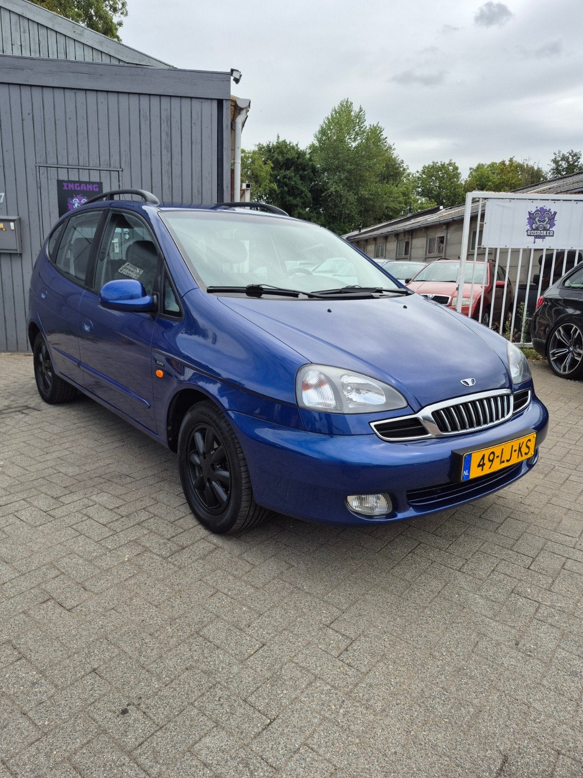 Daewoo Tacuma 2.0 AUT 2003 Blauw, 1998 cc, Stof, Blauw, Origineel Nederlands