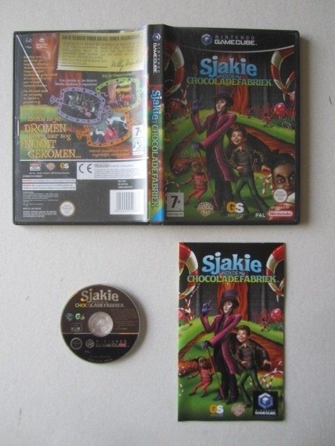 Sjakie en de chocolade fabriek Nintendo Gamecube, 1 speler, Ophalen of Verzenden, Zo goed als nieuw, Vanaf 3 jaar