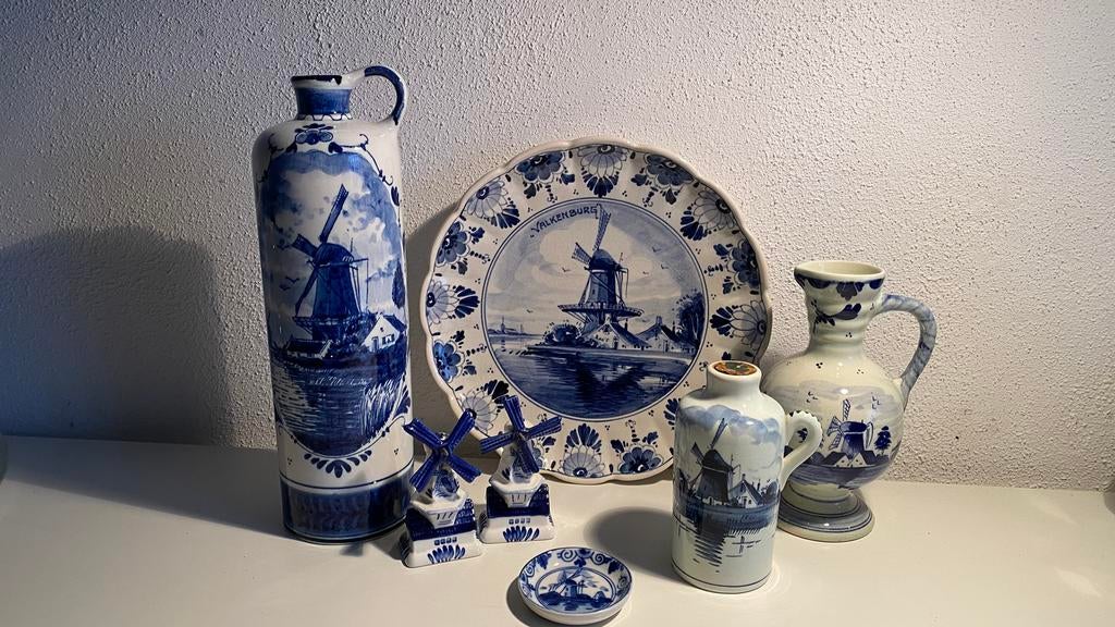 Delfts Blauw. Molens., Antiek en Kunst, Antiek | Keramiek en Aardewerk, Ophalen of Verzenden