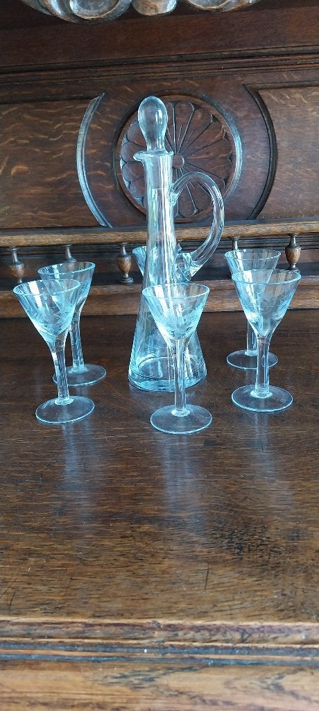 Likeurset vintage, Antiek en Kunst, Antiek | Glas en Kristal, Ophalen of Verzenden