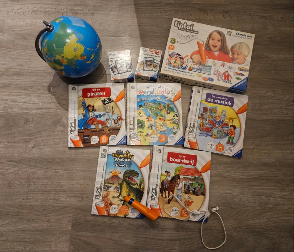 TipToi zeer complete goedwerkende set, Kinderen en Baby's, Ophalen of Verzenden, Zo goed als nieuw, Ontdekken, Met geluid