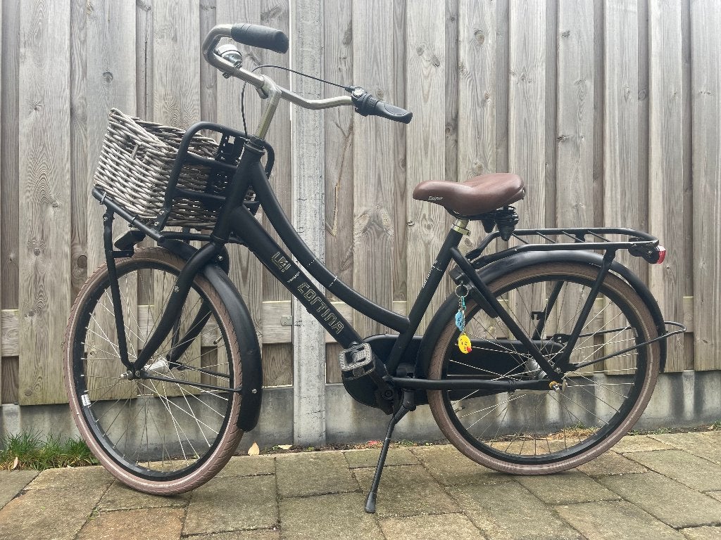 Cortina Transportfiets zwart, 24 inch, Ophalen, Gebruikt, 24 inch, Cortina U4 transportfiets
