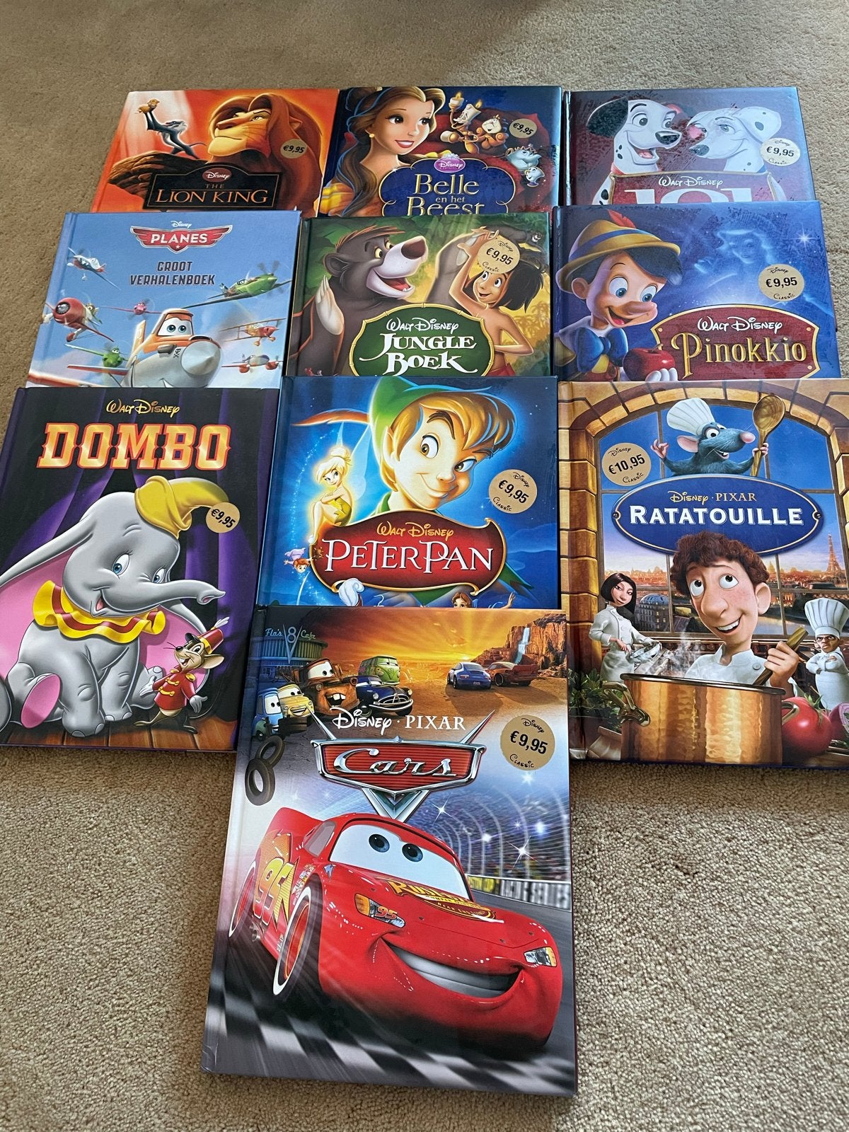 10 Disney boeken: Cars, Lion King, Jungle Boek, Dumbo en mee, Boeken, Ophalen of Verzenden, Zo goed als nieuw, Sprookjes