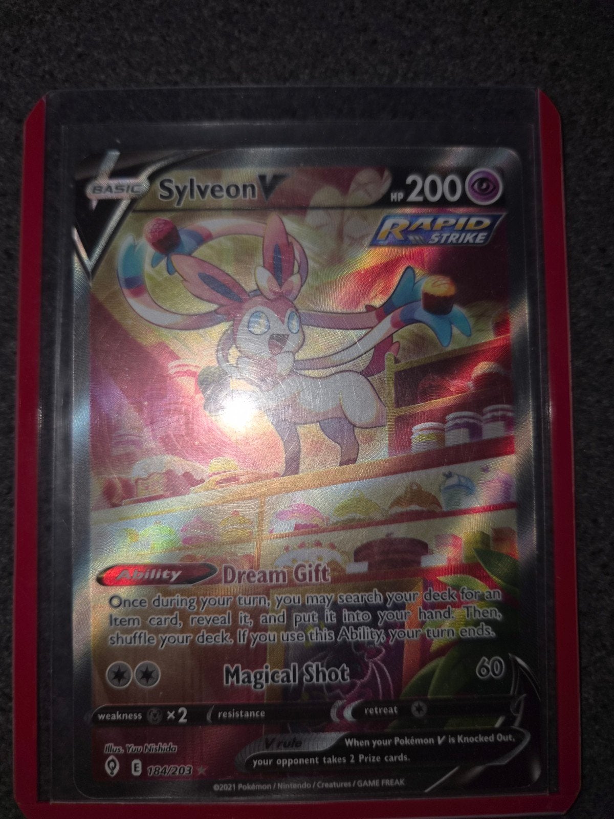 Sylveon V, Ophalen, Nieuw, Sleeves of Kaarthoesjes, Foil