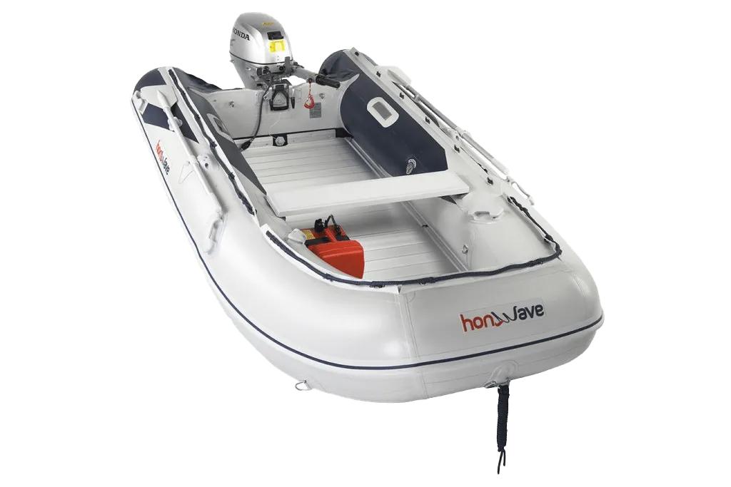 Honwave T35 met Honda Bbm 5 pk met aluminium vlonders, Ophalen, Zo goed als nieuw