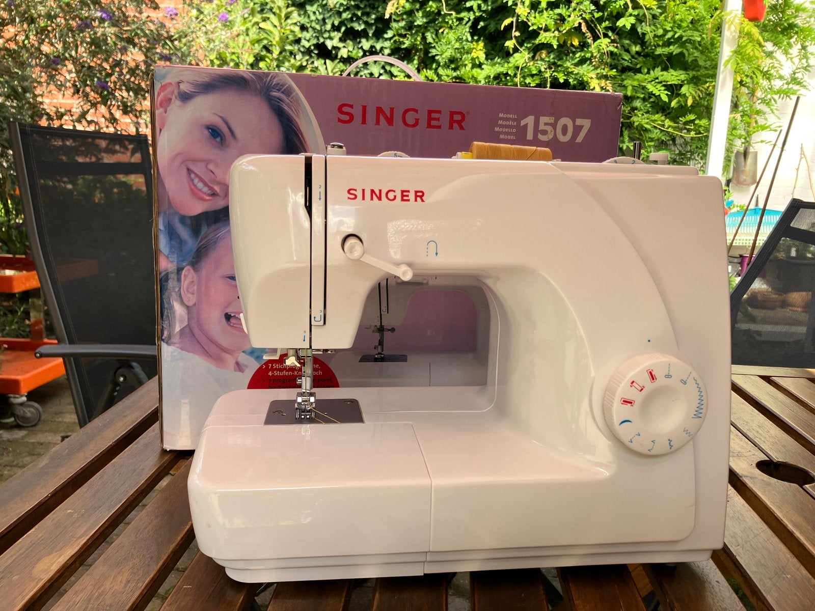 Singer 1507 naaimachine, Ophalen, Gebruikt, Naaimachine, Singer