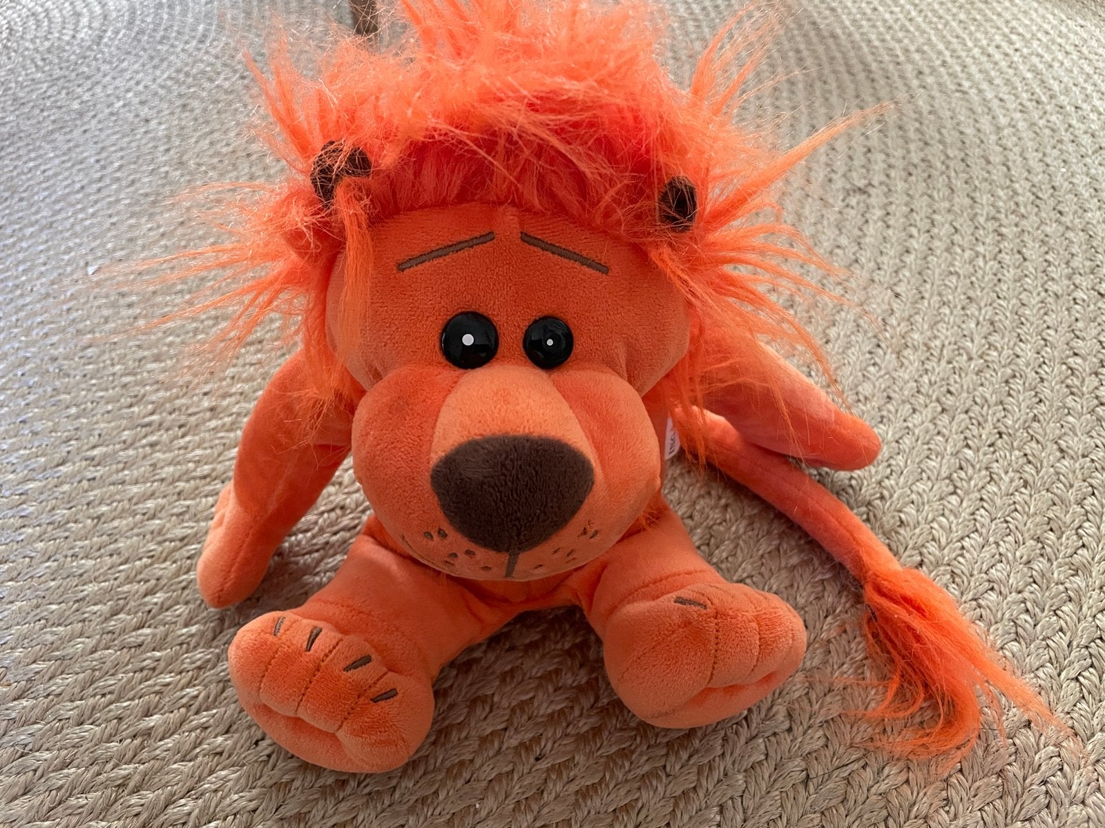Leeuw Spaarpot - Oranje Pluche Nieuw 30 cm groot knuffel, Ophalen of Verzenden, Nieuw, Overige materialen, Dier