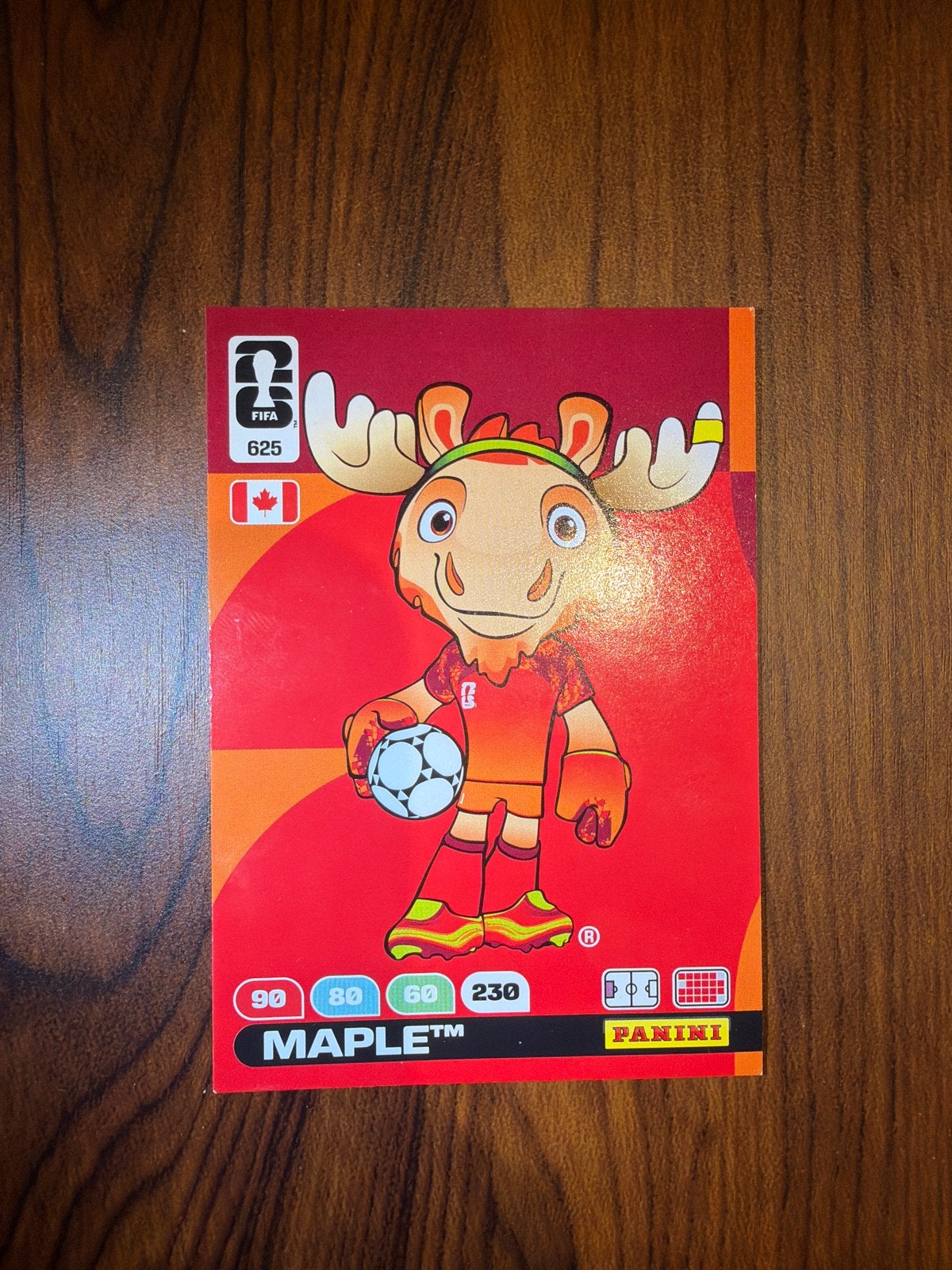 Panini Canada WK 2026 Mascotte Maple Voetbalplaatje, Ophalen of Verzenden, Nieuw, Overige sporten, Poster, Plaatje of Sticker