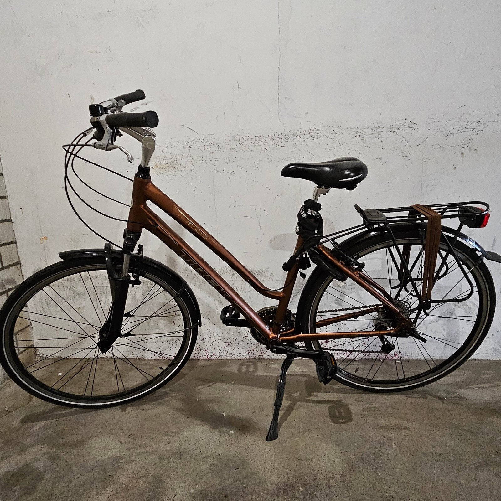 Trek T500 Dames Sportfiets - Nieuwe Ketting en Tandwiel, 28 inch, Velgrem, Meer dan 20 versnellingen, Ophalen