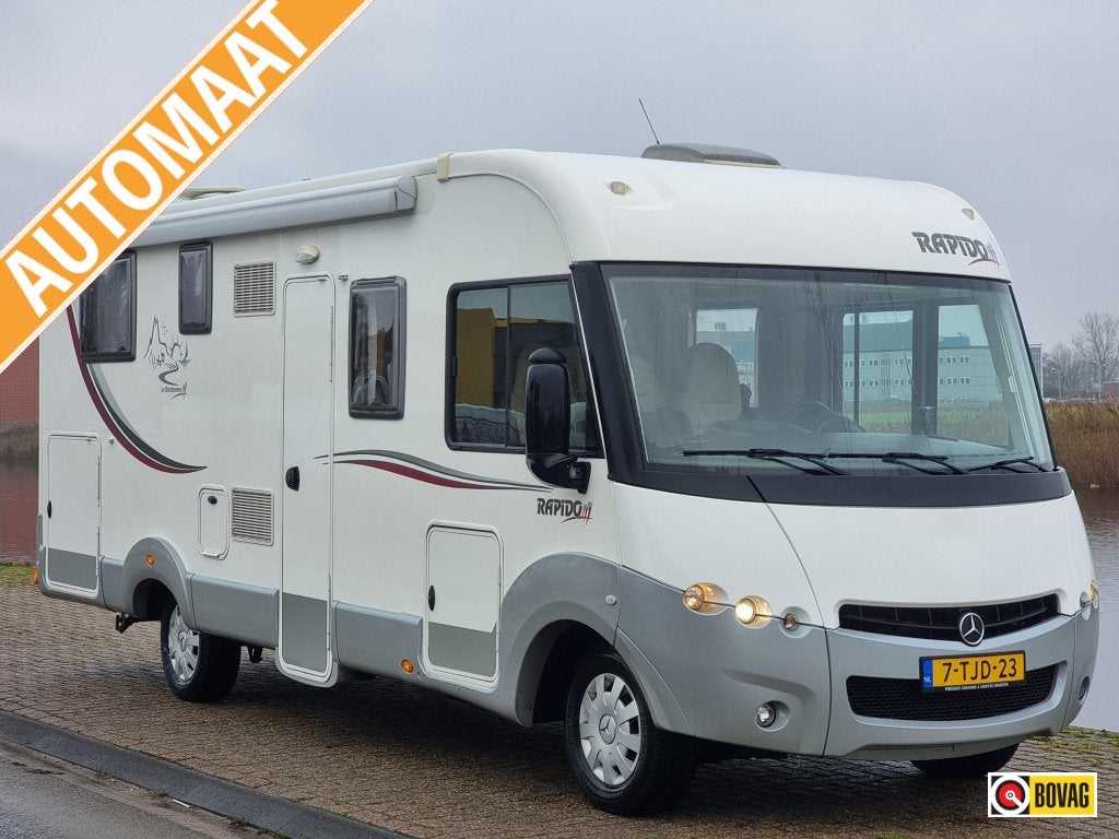 Rapido M 891 - Mercedes - Automaat - Queensbed, Caravans en Kamperen, Automaat, Luifel, Ringverwarming, 7 tot 8 meter
