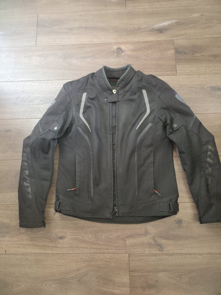 REV'IT GT-R Air 2 zomer motorjas mesh zwart - maat L, Jas | textiel, Heren, Ophalen of Verzenden, Rev'it