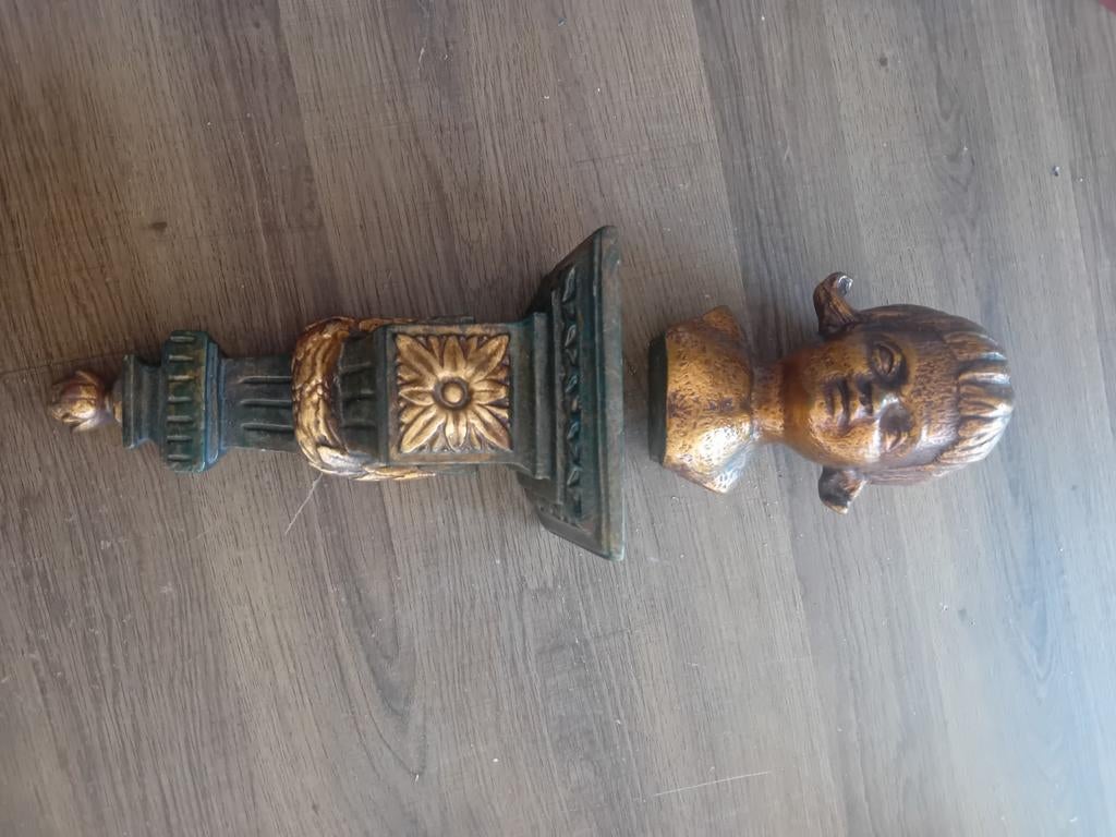 Kinderhoofdje met console - Paridur, Antiek en Kunst, Overige onderwerpen, Kunststof, Ophalen of Verzenden, Beeld