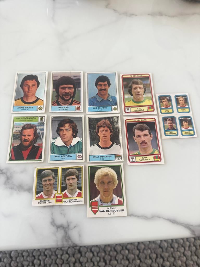 Panini Voetbal Stickers '78, '80, '81 - Origineel, Verzamelen, Ophalen of Verzenden, Gebruikt, Overige sporten, Poster, Plaatje of Sticker