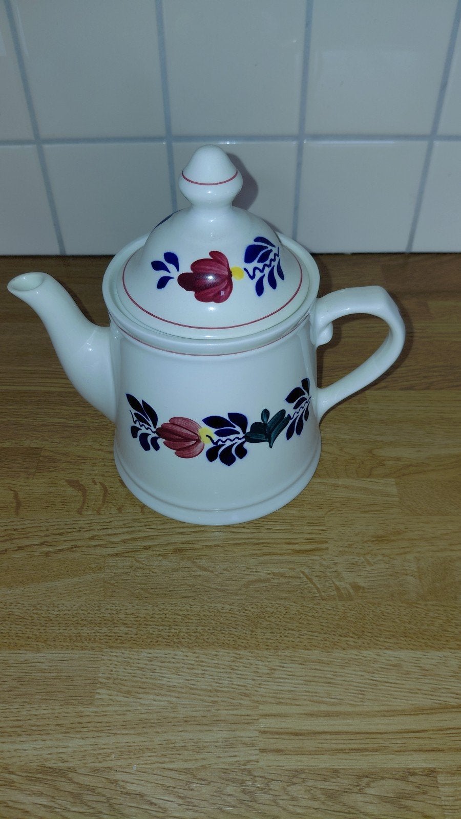 Boch Frères Delfts Blauw theepot, handgemaakt, Ophalen of Verzenden