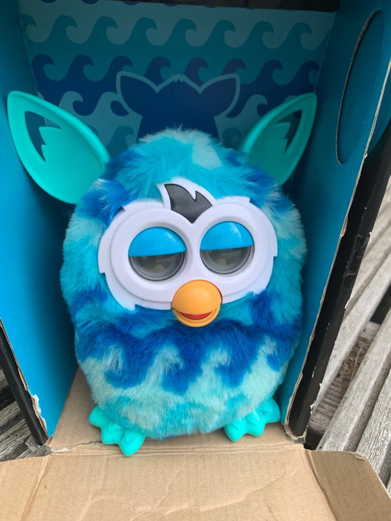 Furby blue waves boom hasbro zeldzaam boxed incl doos, Ophalen of Verzenden, Zo goed als nieuw, Jongen of Meisje