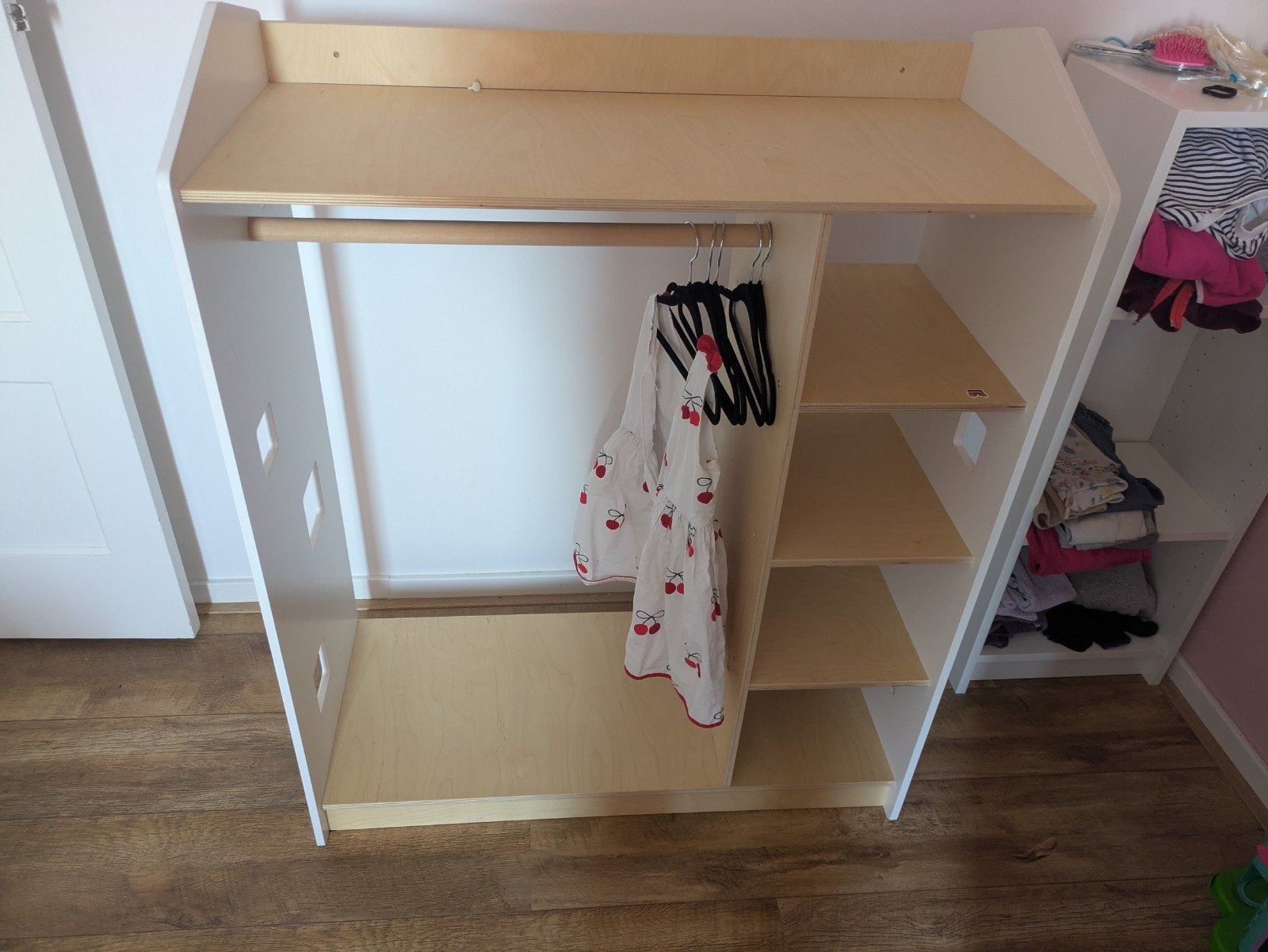 Kinderkledingkast met hang- en legruimte, Ophalen, Gebruikt, Kast, 105 cm of meer