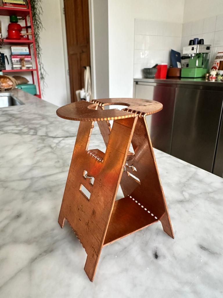 Piet Hein Eek Kandelaar Koper, Overige materialen, Ophalen of Verzenden, Zo goed als nieuw, X