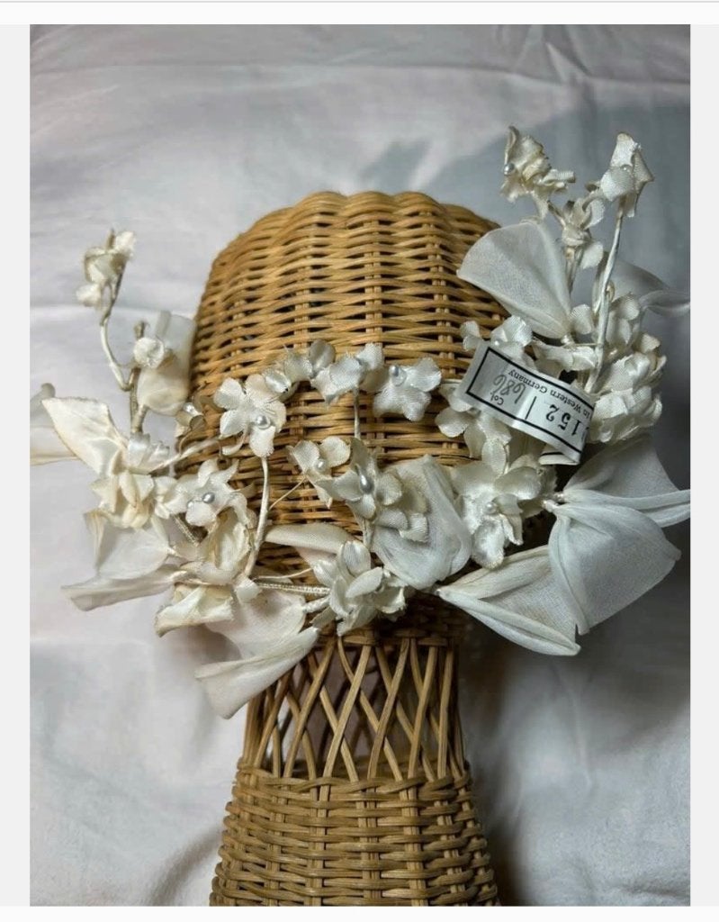 Heel oude antieke tiara, bloem, parelbloem, Antiek en Kunst, Antiek | Kleding en Accessoires, Ophalen of Verzenden, Dames